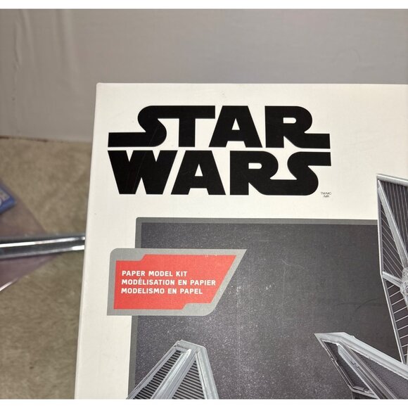 Star Wars Paper Model Kit Imperial TIE Interceptor & TIE Fighters 405 Pcs - Picture 3 of 9